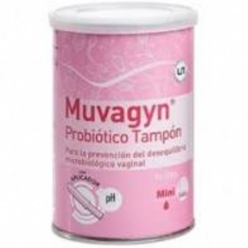 Muvagyn probiotico tampon  vaginal (mini c/ aplicador 9 tampones)